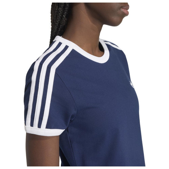 Adidas Γυναικείο φόρεμα 3-Stripes Cotton Elastane Midi Dress